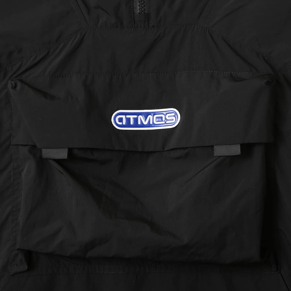 atmos Front Pocket Ripstop Anorak Hoodie BLACKの画像