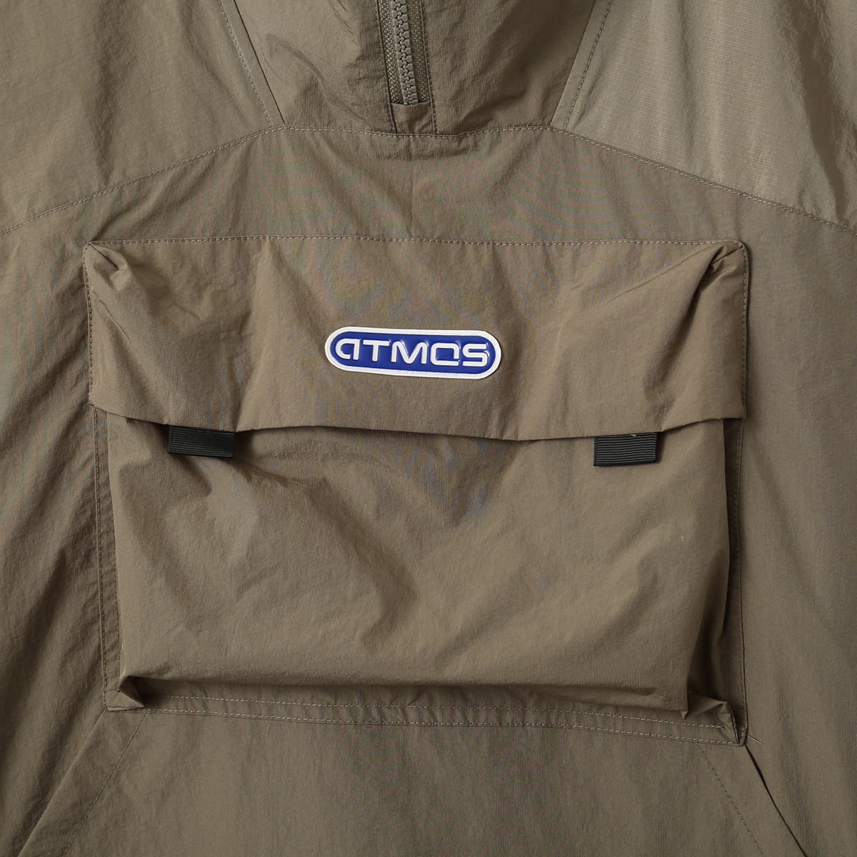 atmos Front Pocket Ripstop Anorak Hoodie KHAKIの画像
