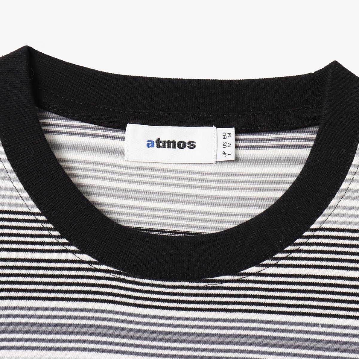 atmos Multi-color Border LS T-shirt BLACKの画像