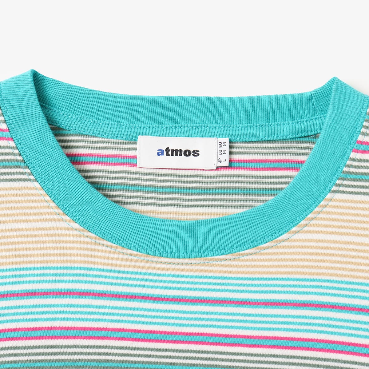 atmos Multi-color Border LS T-shirt GREENの画像