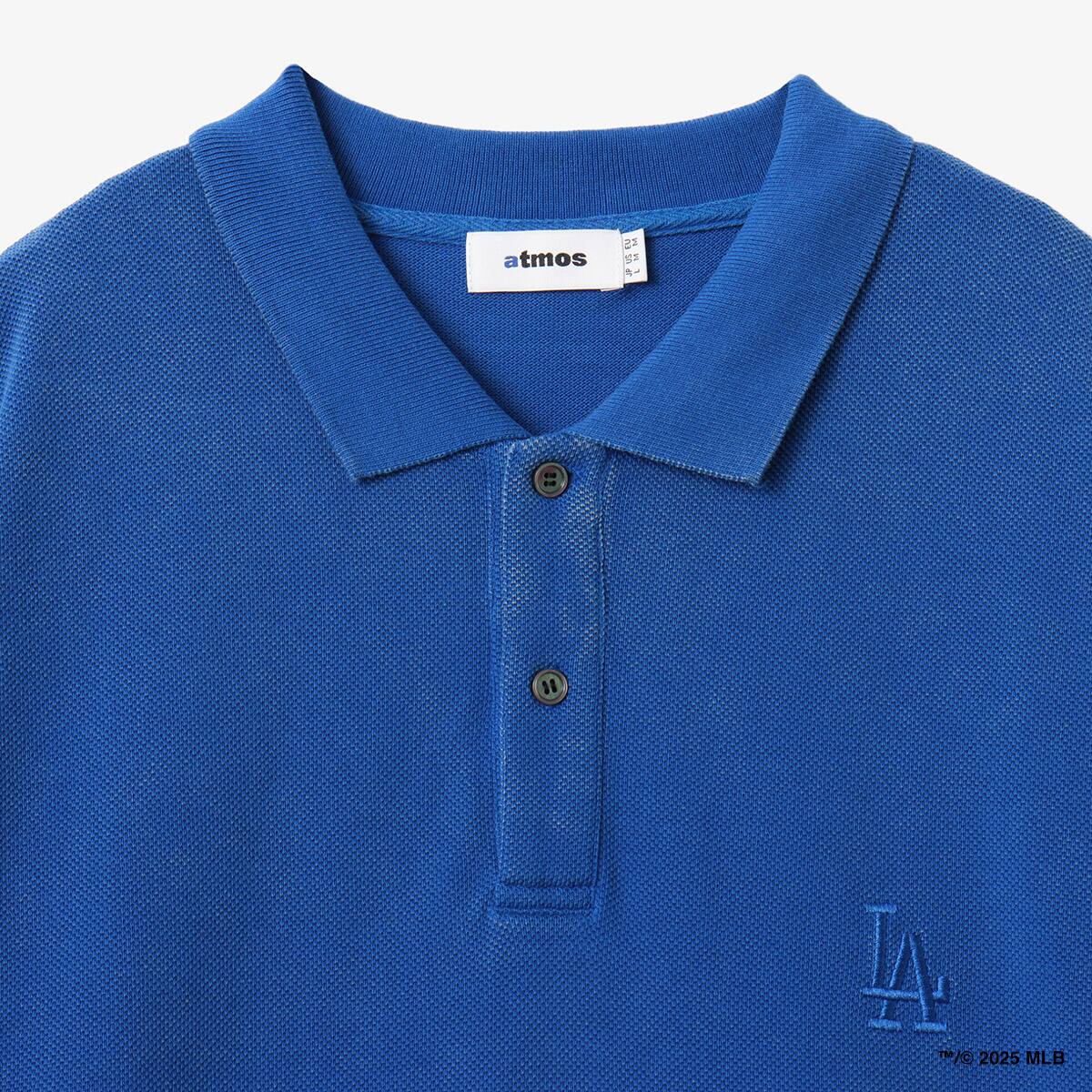 atmos MLB Fade Color Logo Polo Shirt BLUEの画像