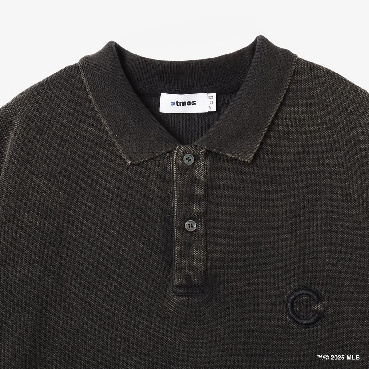atmos MLB Fade Color Logo Polo Shirt CHARCOALの画像
