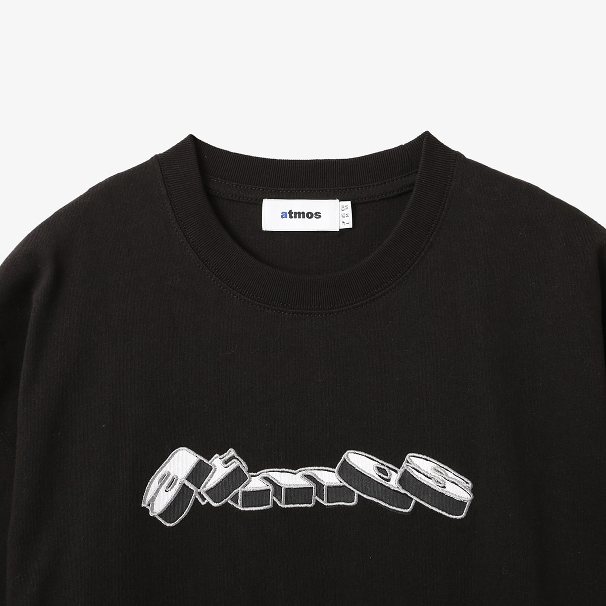 atmos Block Logo T-shirt BLACKの画像