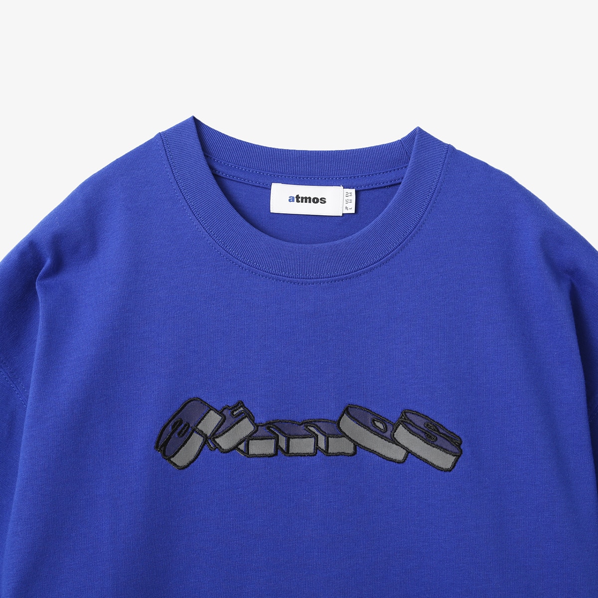 atmos Block Logo T-shirt BLUEの画像