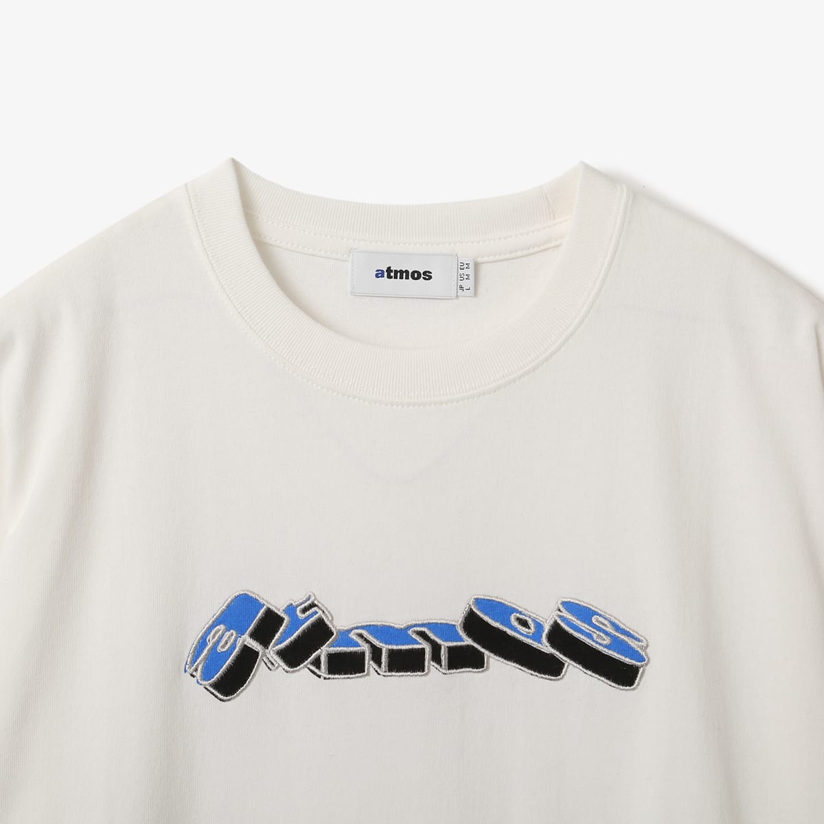 atmos Block Logo T-shirt WHITEの画像