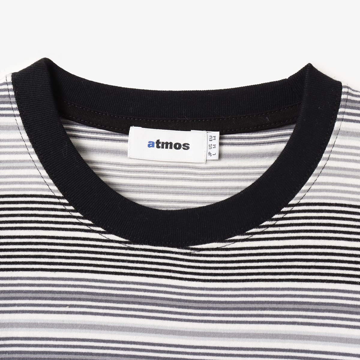atmos Multi-color Border T-shirt BLACKの画像