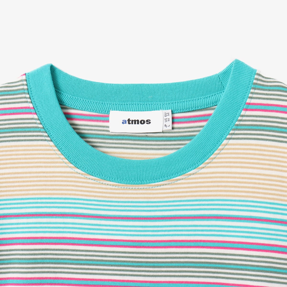 atmos Multi-color Border T-shirt GREENの画像