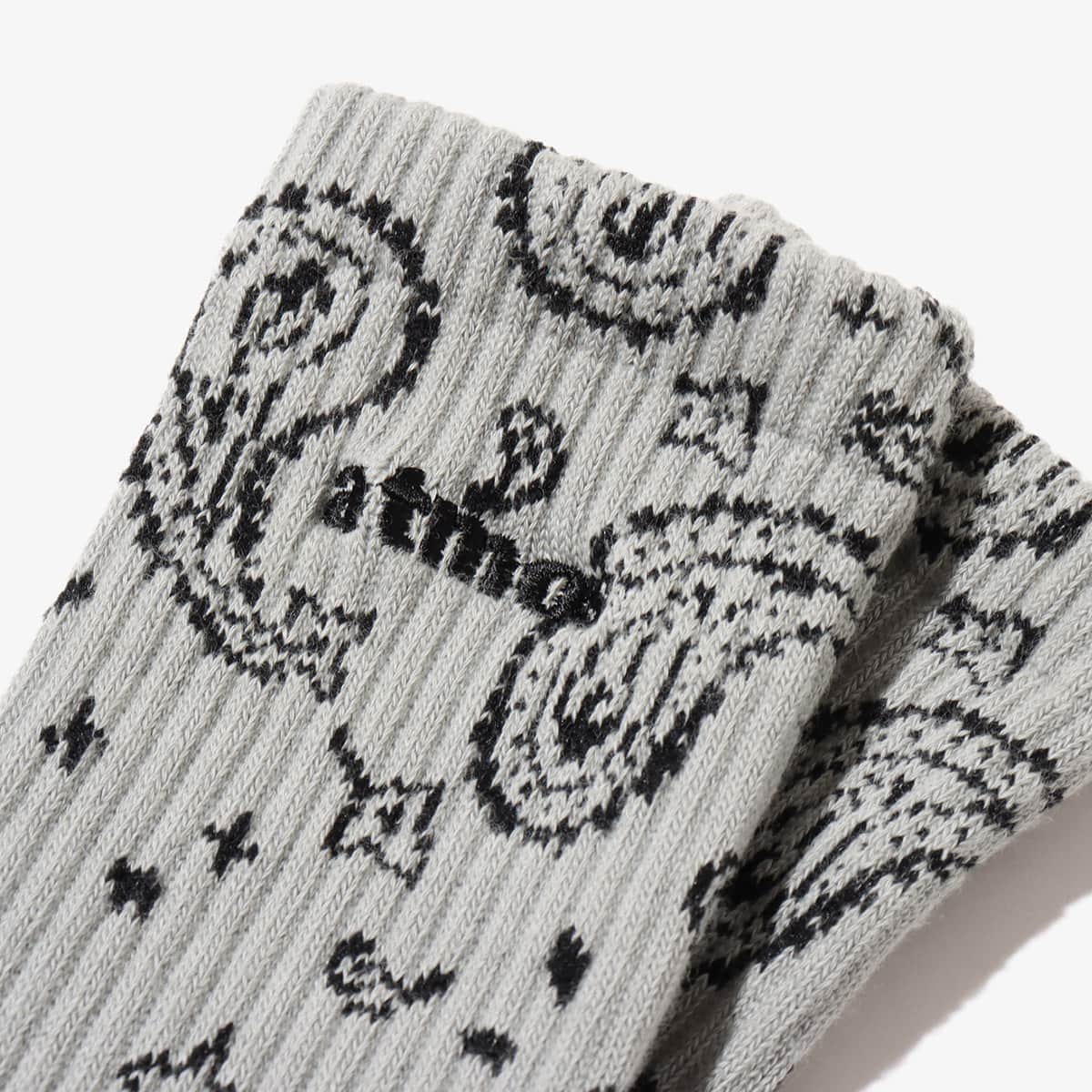 atmos PAISLEY SOCKS GRAYの画像