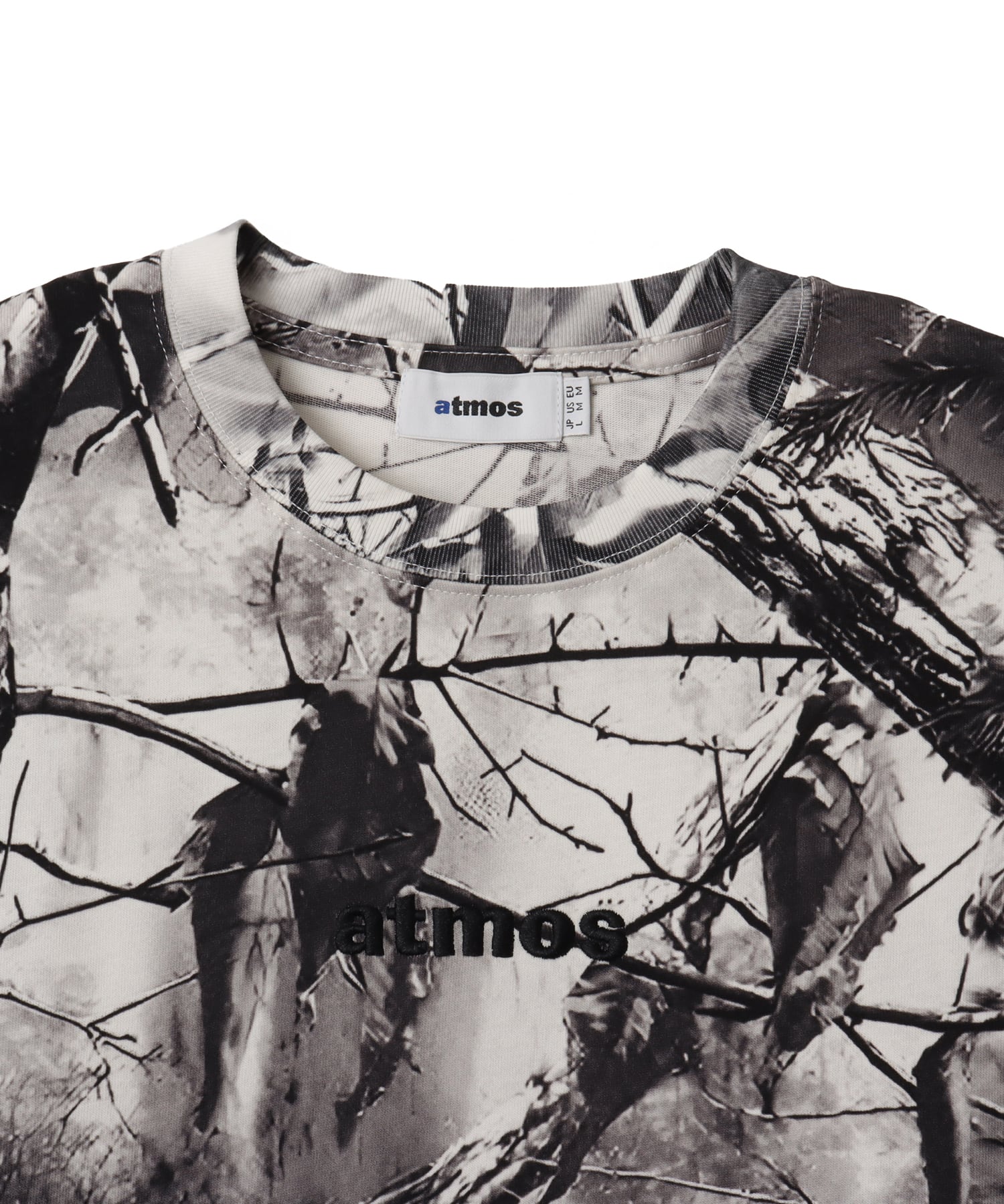 atmos Embroidery Classic Logo CAMO T-shirt BLACKの画像