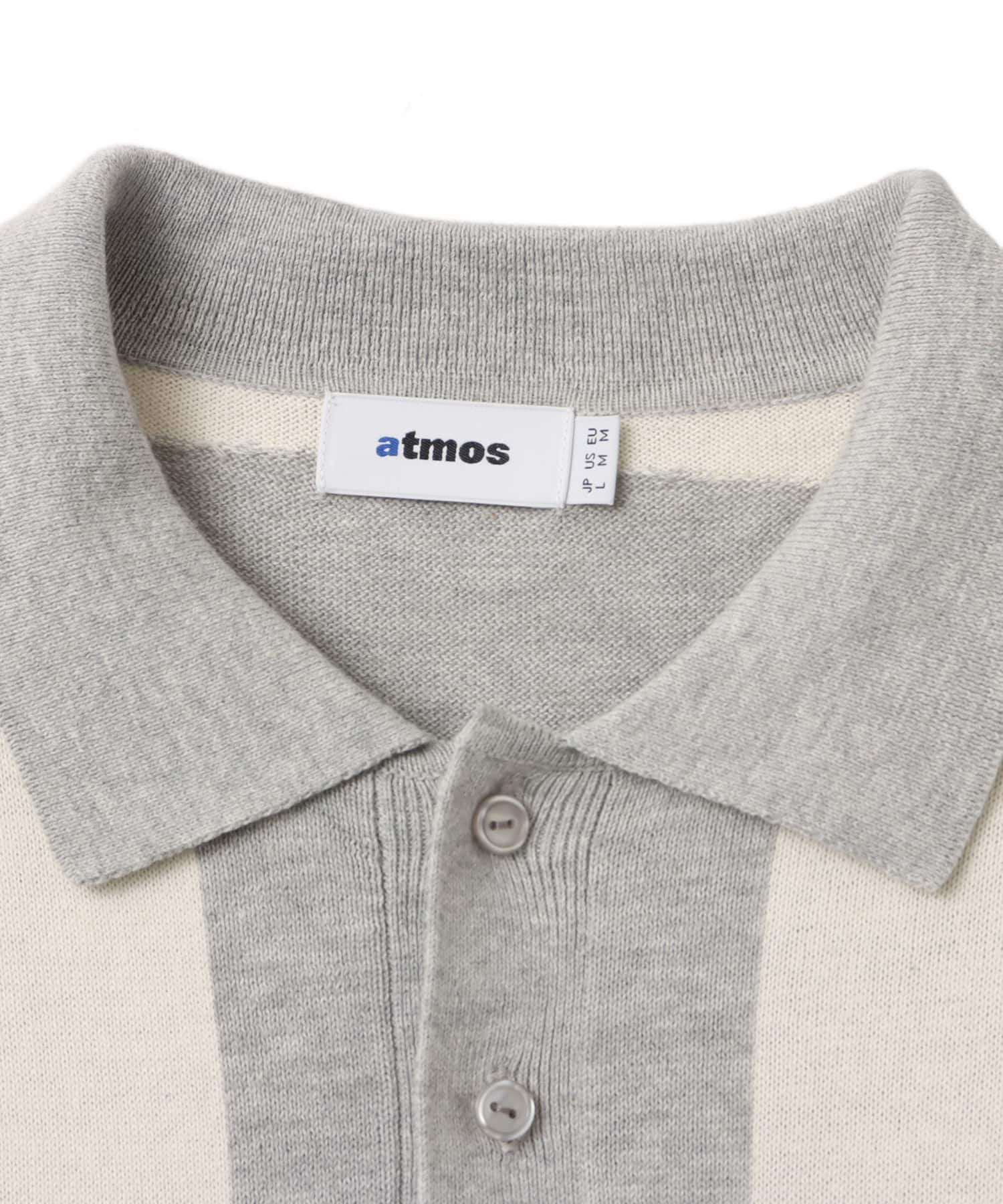 atmos Knit Polo Shirt GRAYの画像