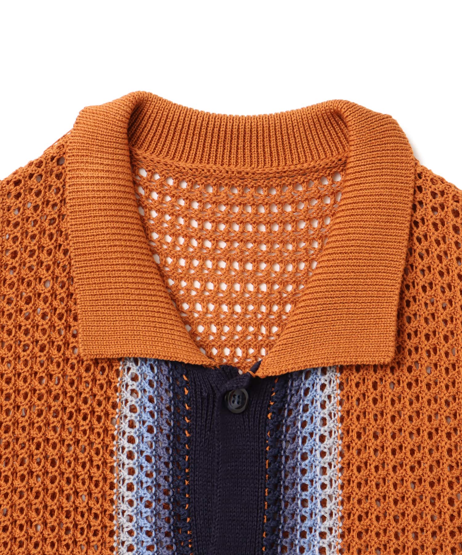 atmos S/S Gradient Knit Shirt ORANGEの画像