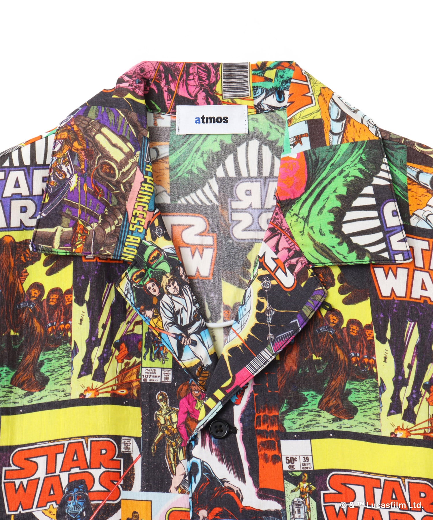 atmos [STAR WARS] Comic Cover Pattern Shirt MULTIの画像