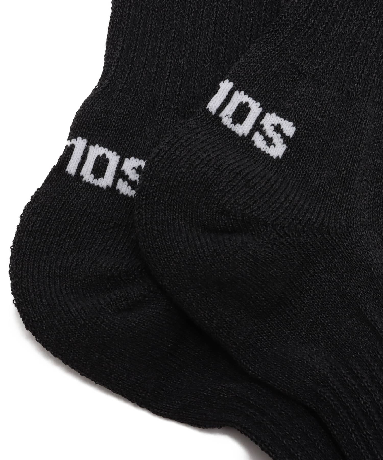 atmos Paper Yarn Quarter Length Socks BLACKの画像
