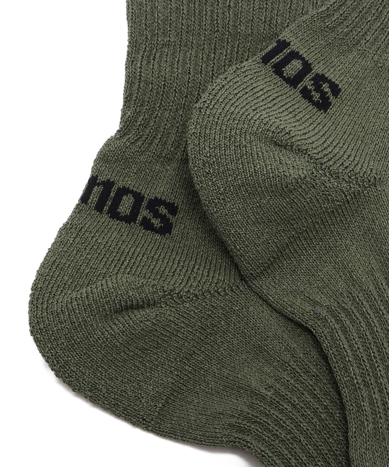 atmos Paper Yarn Quarter Length Socks KHAKIの画像