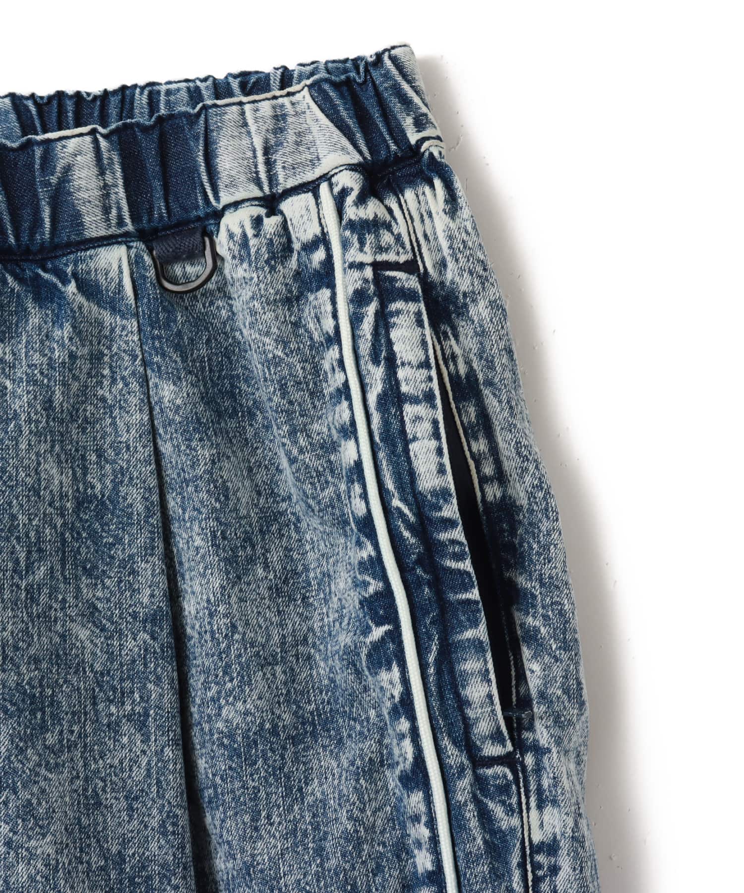 atmos Piping Line Denim Shorts BLUEの画像