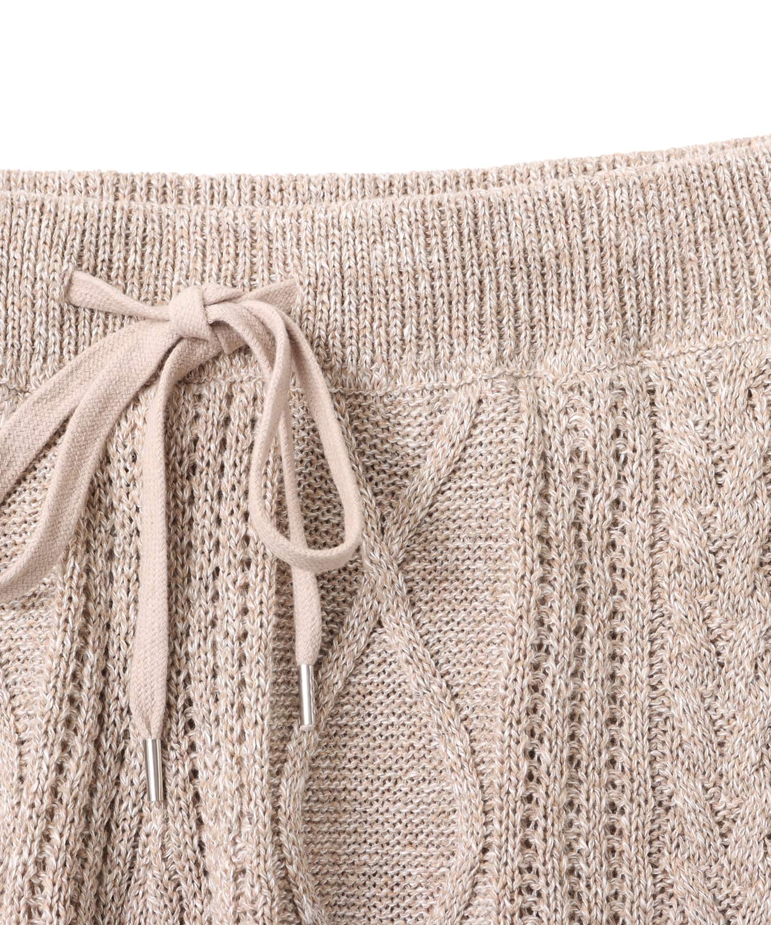 atmos Cable Knit Short Pants BEIGEの画像