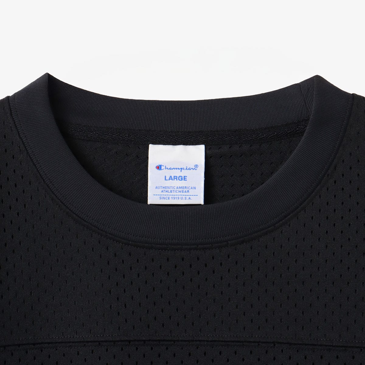 atmos × champion Football T-shirt BLACKの画像