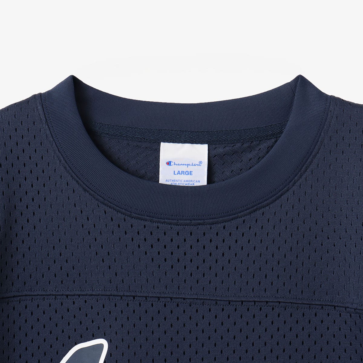atmos × champion Football T-shirt NAVYの画像