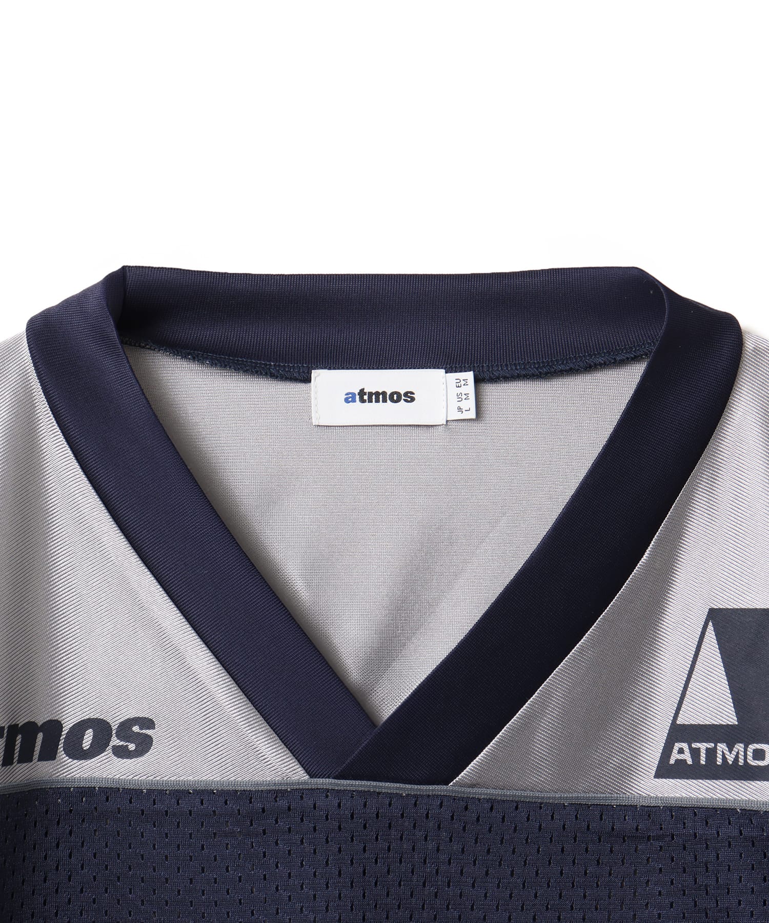 atmos Mesh Football Shirt NAVYの画像