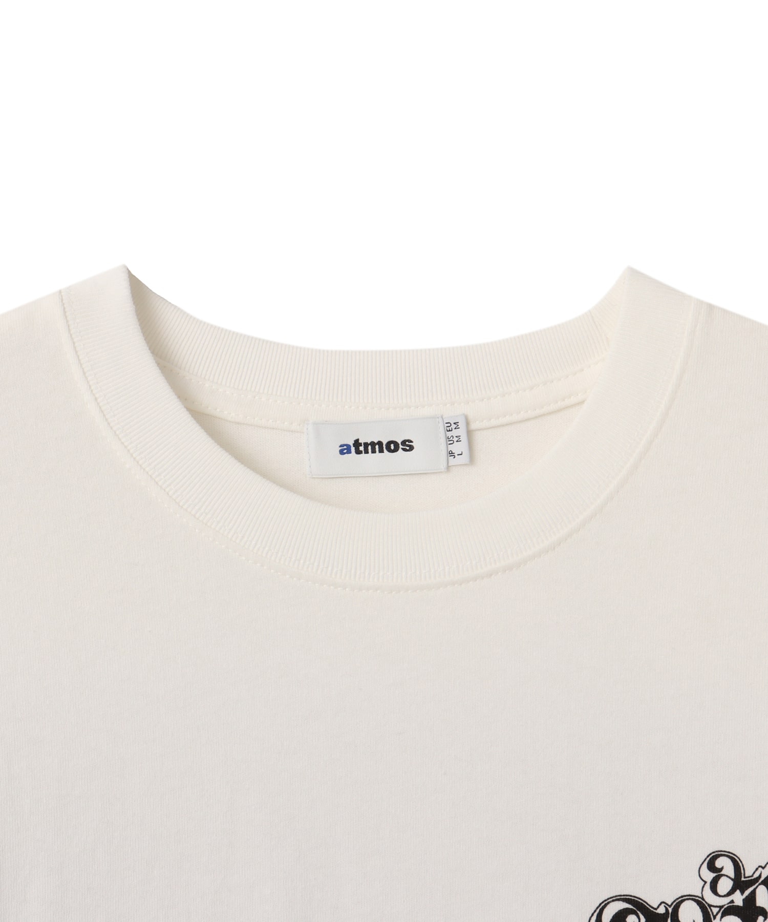 atmos New Old English Logo T-Shirt WHITEの画像