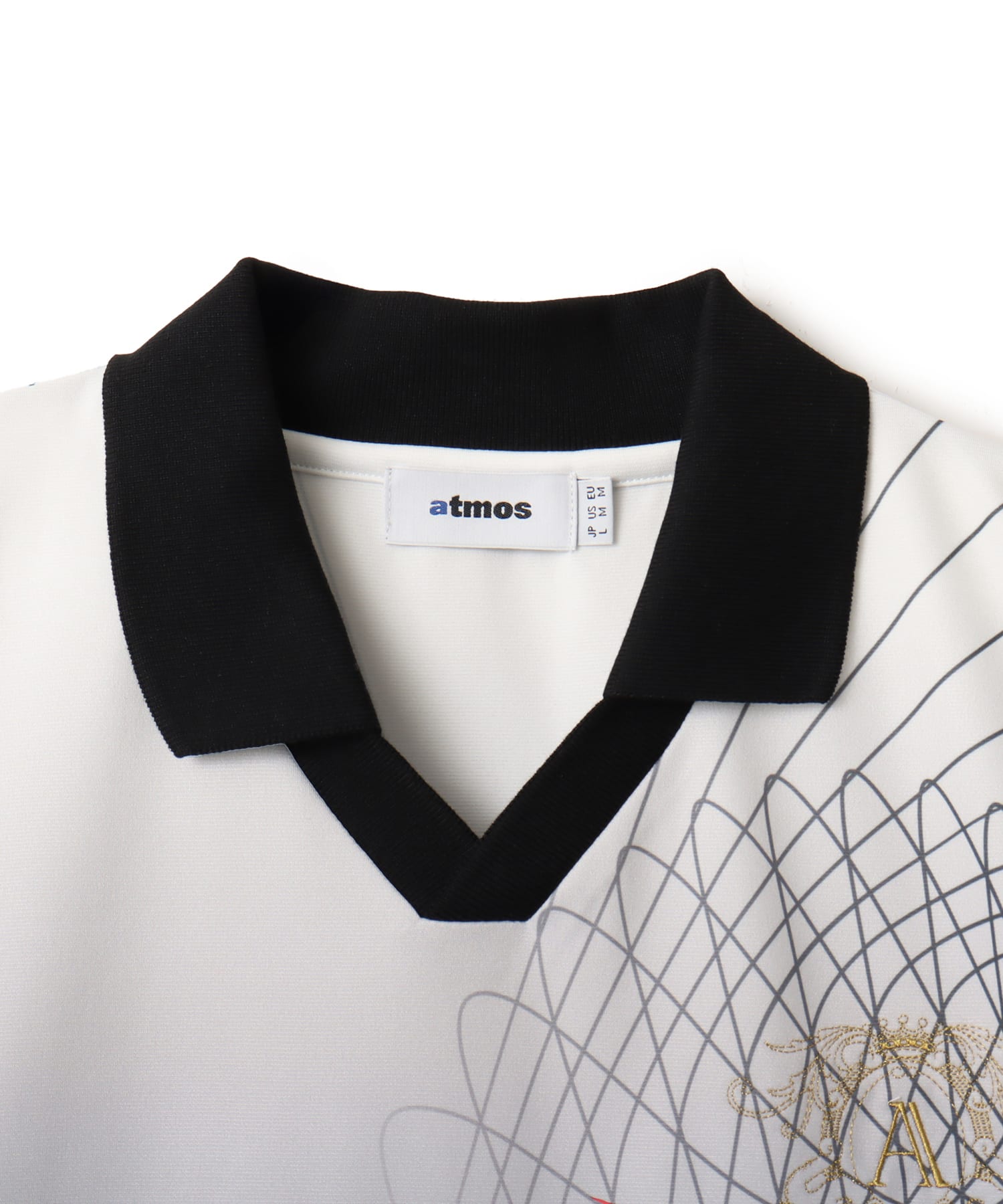 atmos Soccer Jersey Game Polo Shirt BLACKの画像