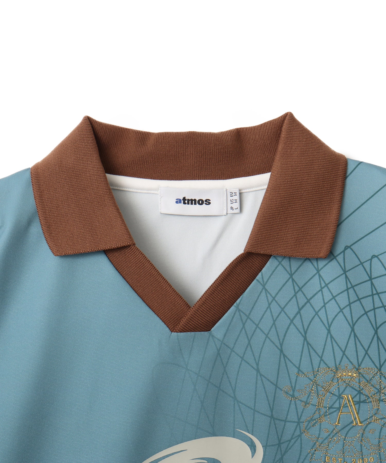 atmos Soccer Jersey Game Polo Shirt GREENの画像