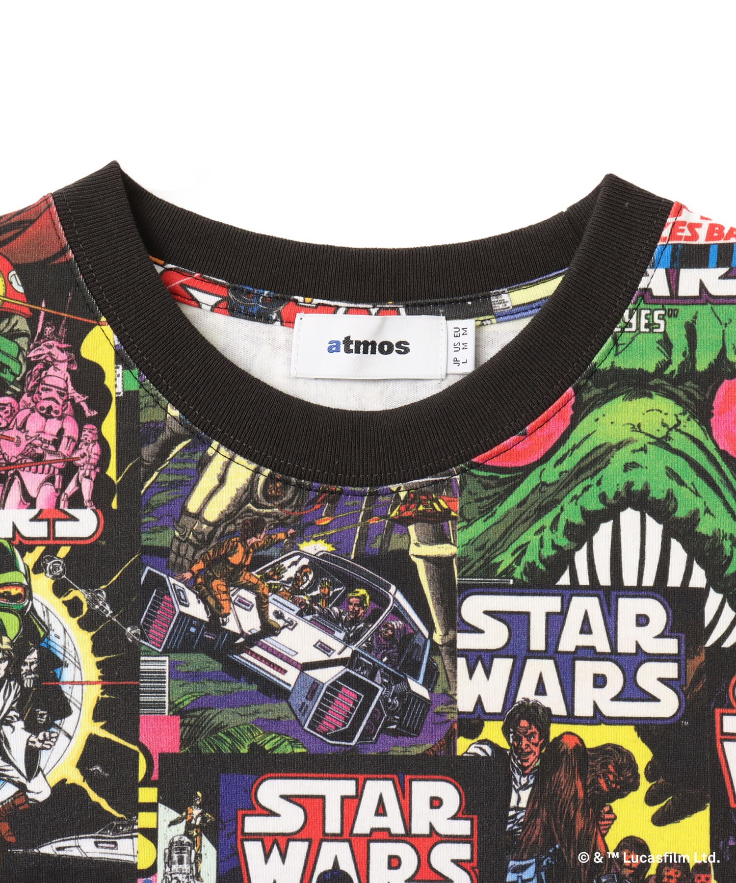 atmos [STAR WARS] Comic Cover Pattern T-shirt MULTIの画像