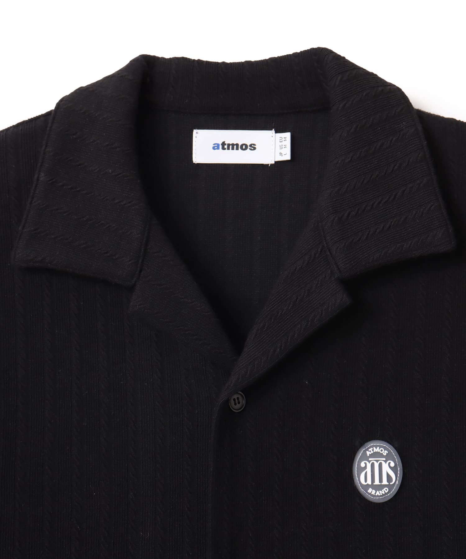 atmos Links Vacation Cut & Sewn Shirt BLACKの画像