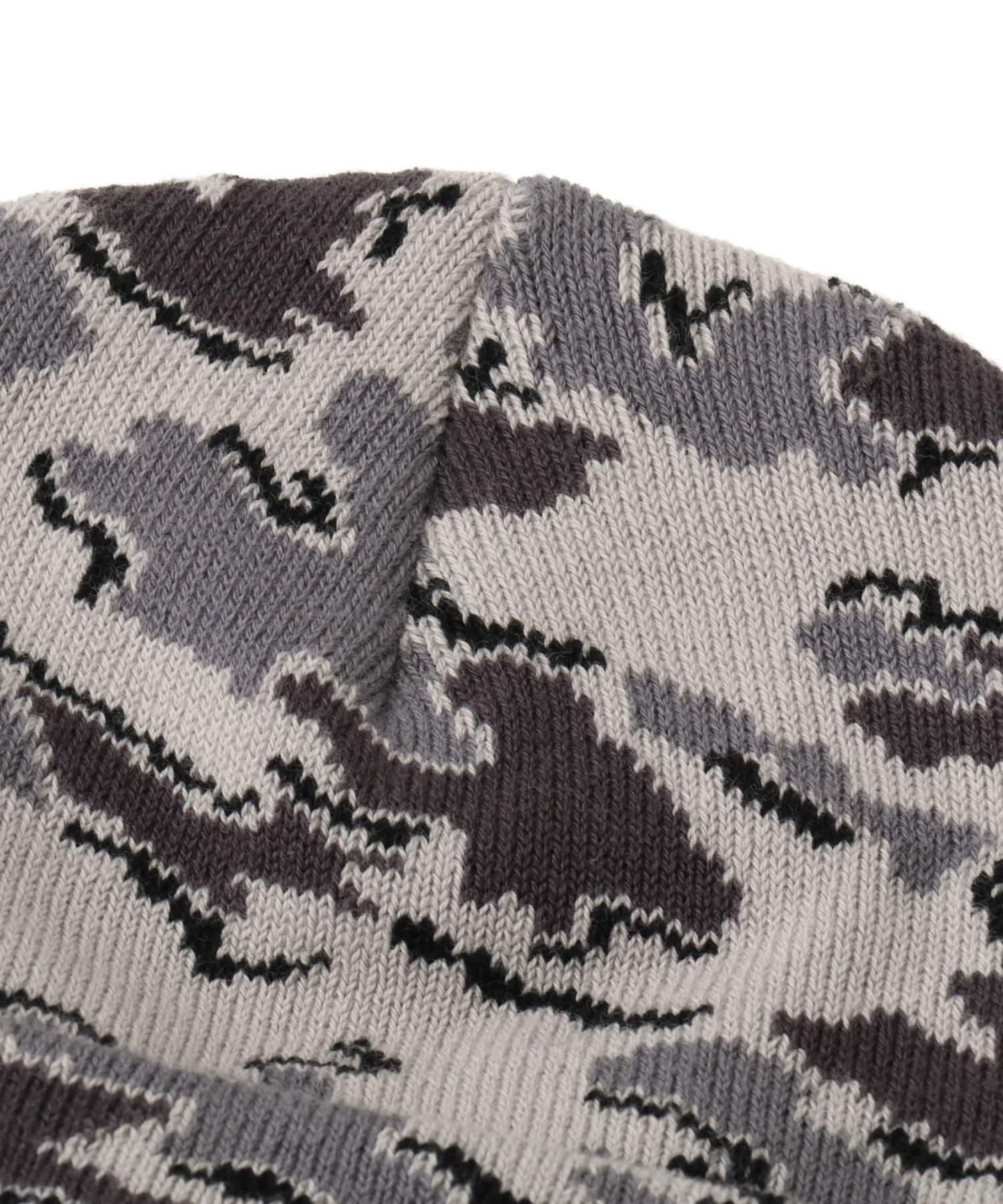 atmos Embroidery Patch Beanie CAMOUFLAGE GRAYの画像
