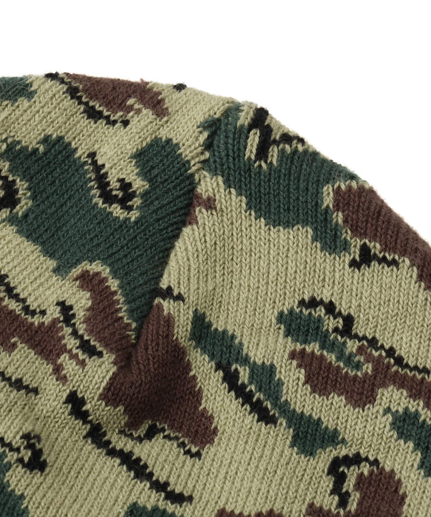 atmos Embroidery Patch Beanie CAMOUFLAGE KHAKIの画像