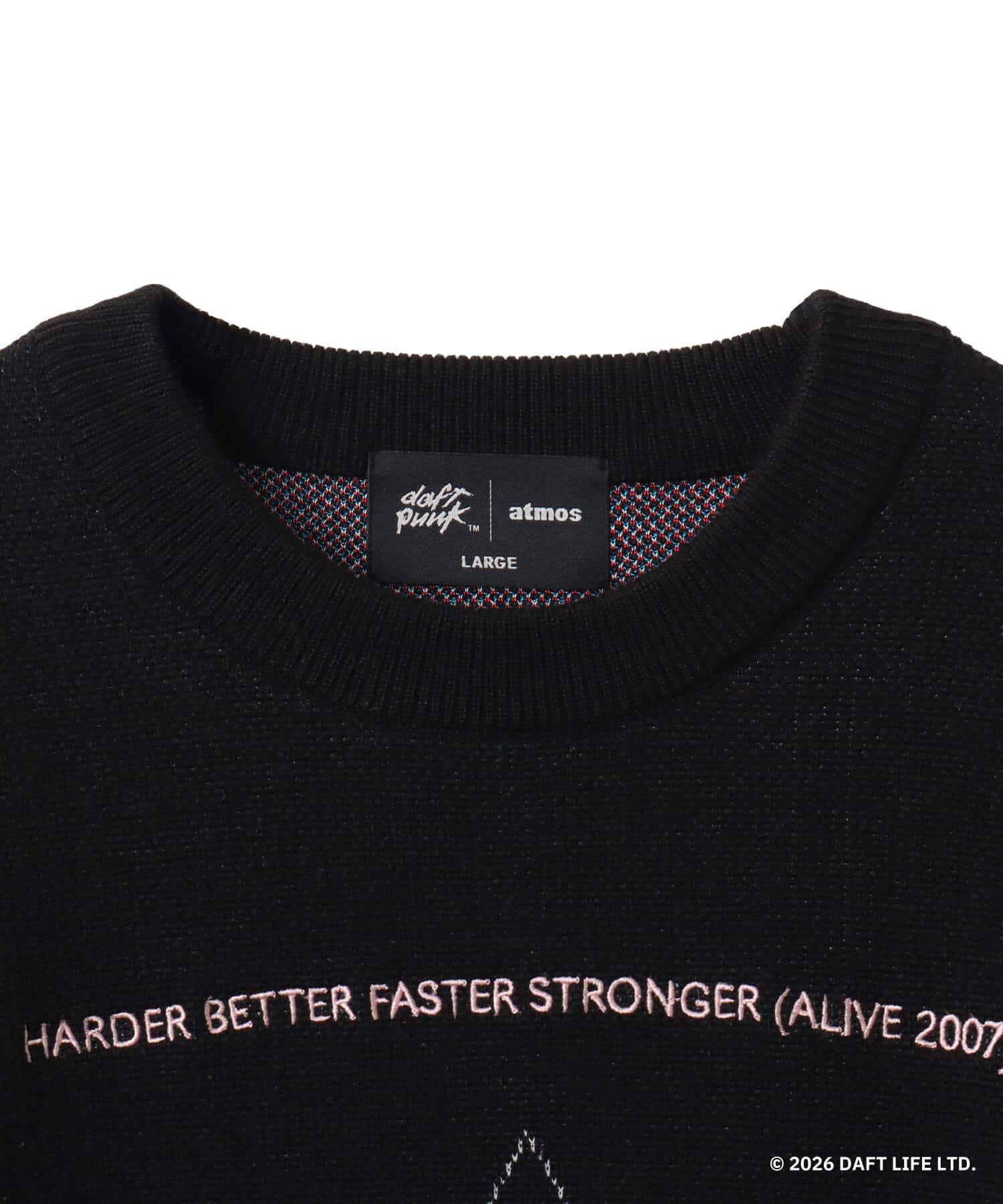 atmos x Daft Punk Alive 2007 Jacquard Knit Sweater BLKの画像