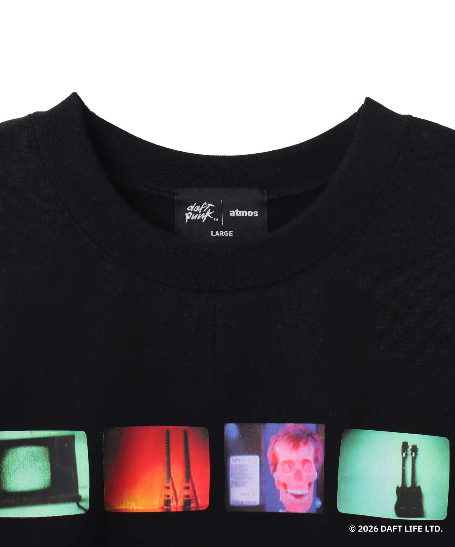 atmos x Daft Punk Technologic Crew Neck Sweatshirt BLACKの画像