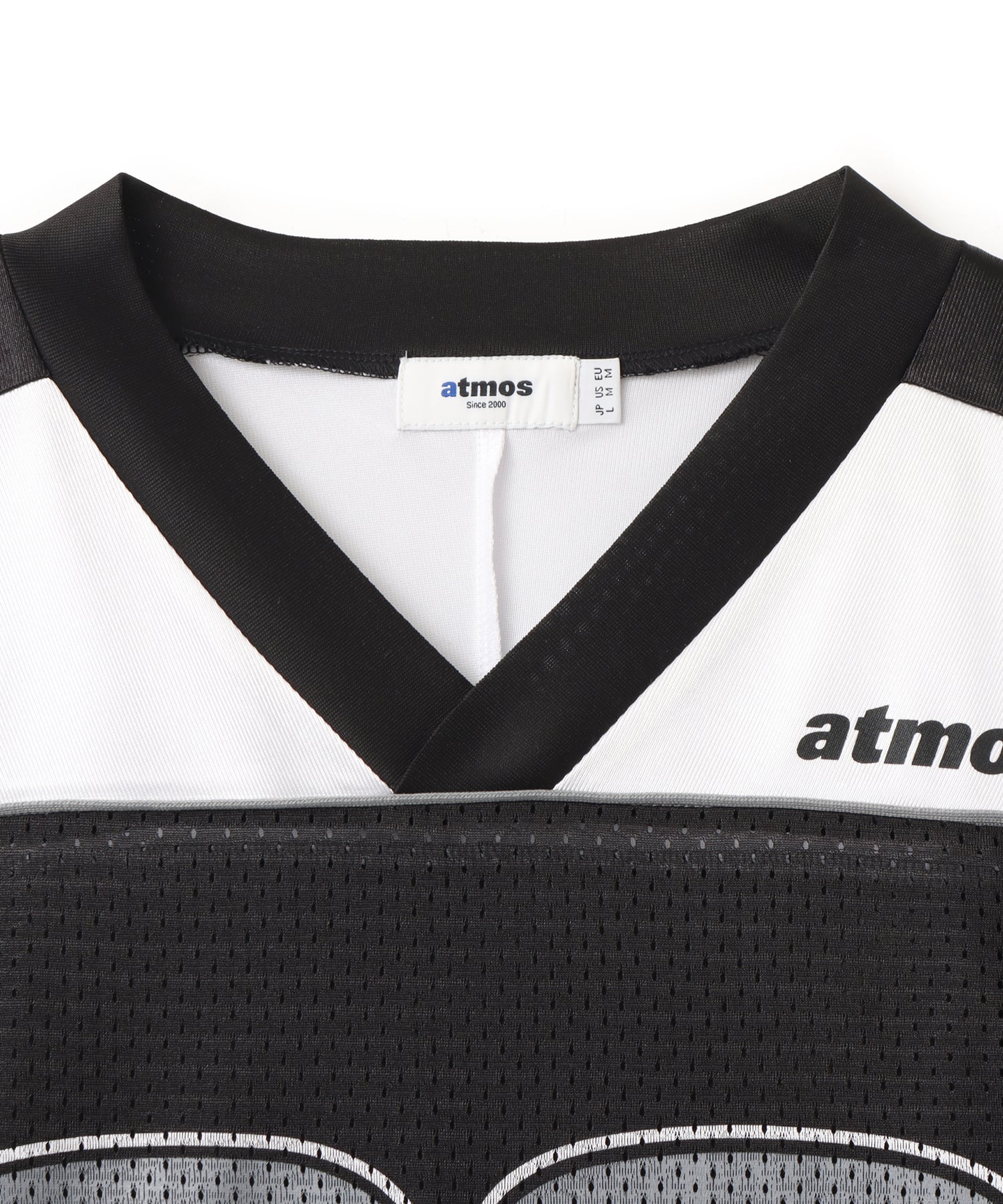 atmos Mesh Football Shirt BLACKの画像