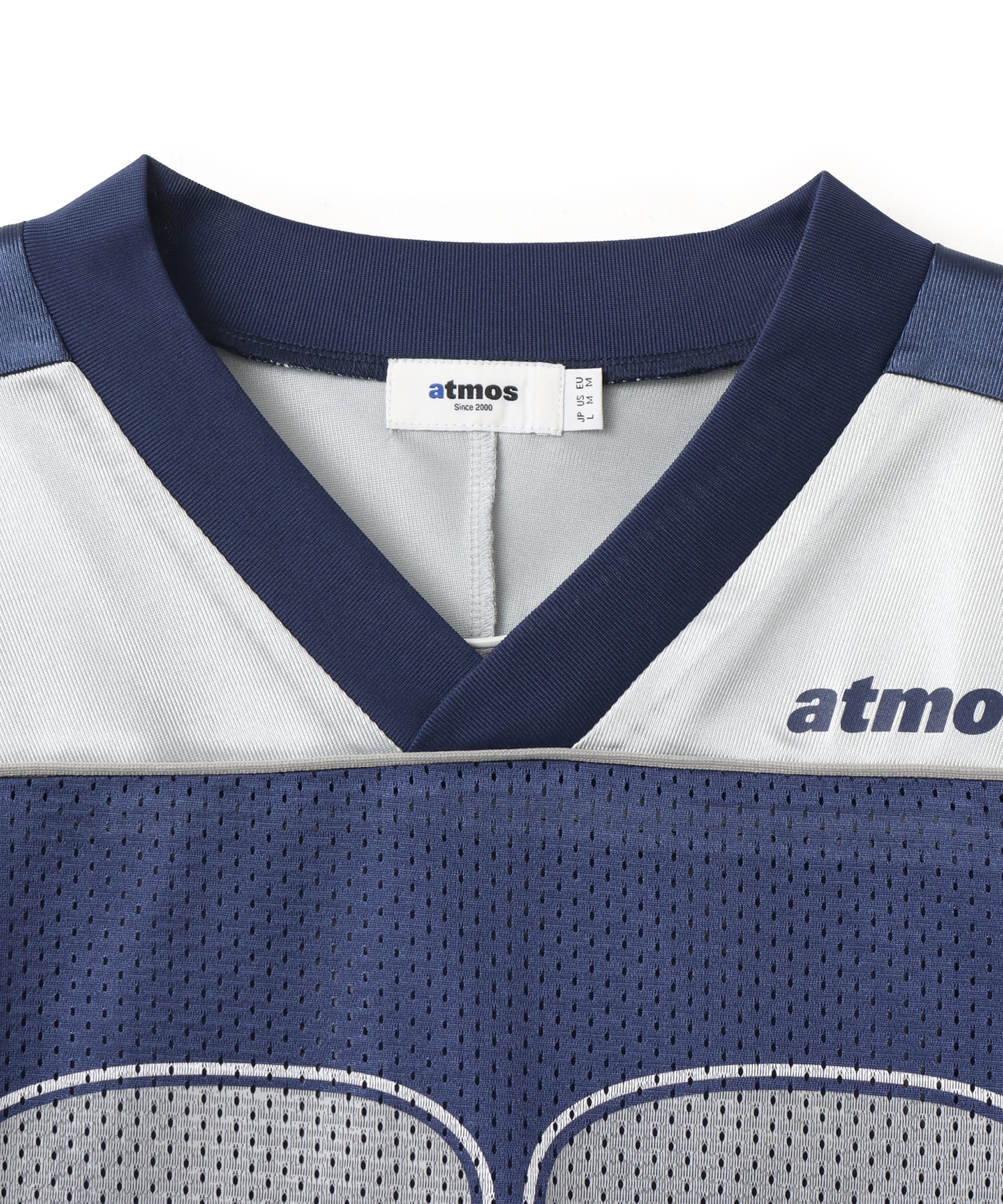 atmos Mesh Football Shirt NAVYの画像