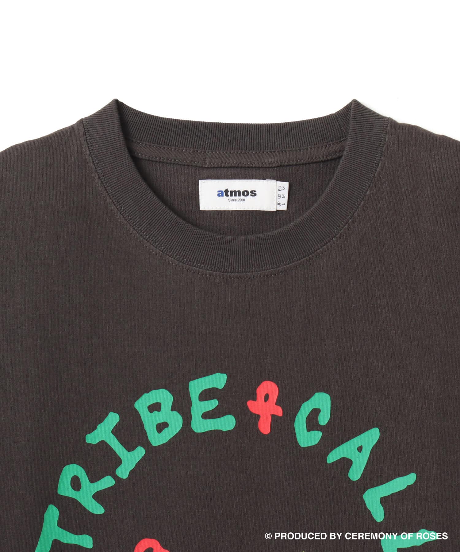 atmos x ATCQ Albums T-shirt LIGHT BLACKの画像