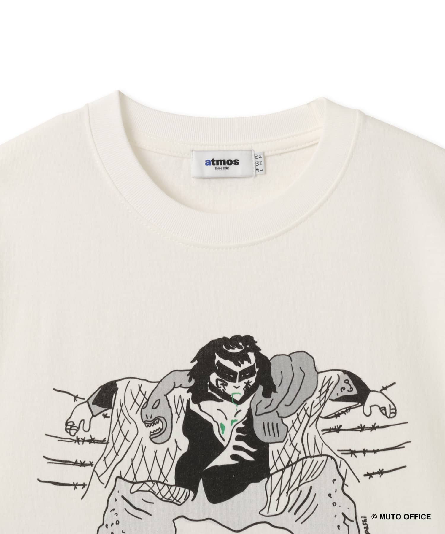 GREAT MUTA x Devilock x atmos T-shirt WHITEの画像