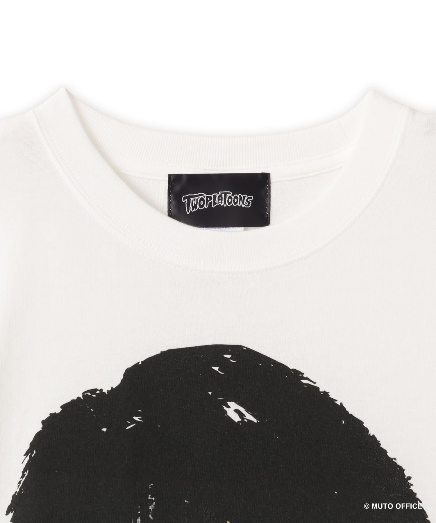 GREAT MUTA x TWOPLATOONS FACE T-Shirt BLACK X GOLDの画像