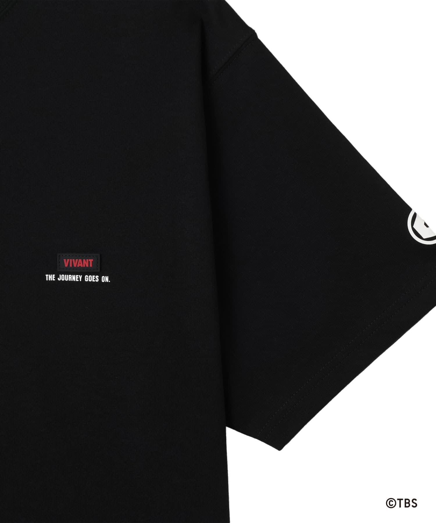 VIVANT x atmos Patch Logo T-shirt BLACKの画像