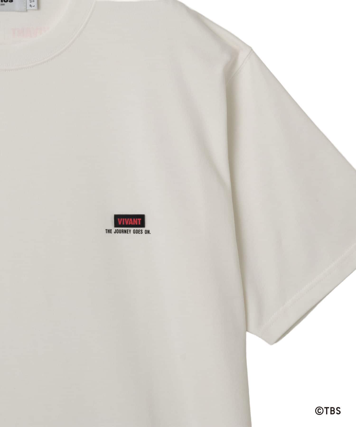 VIVANT x atmos Patch Logo T-shirt WHITEの画像