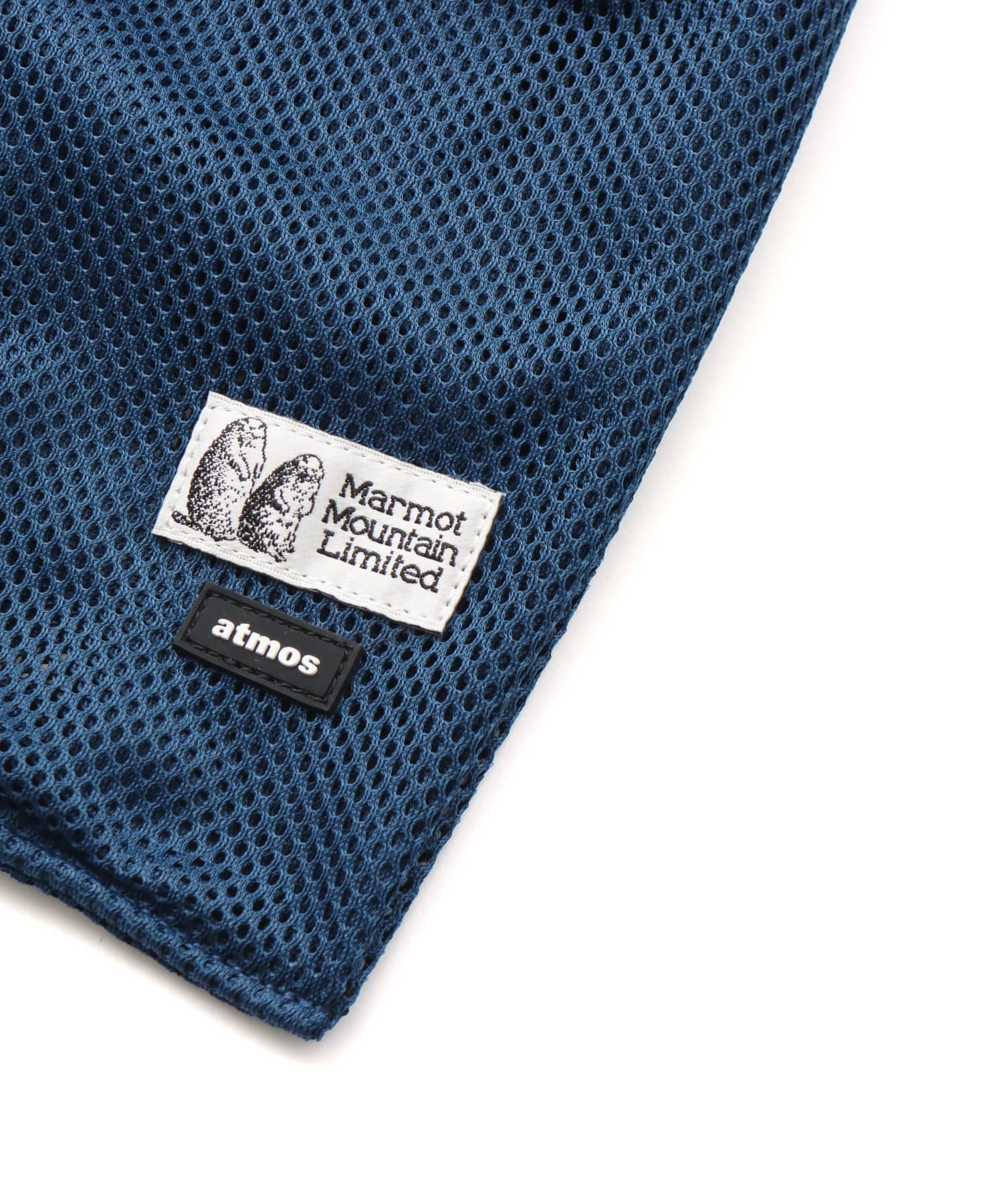 Marmot x atmos Mesh Compact Tote NAVYの画像
