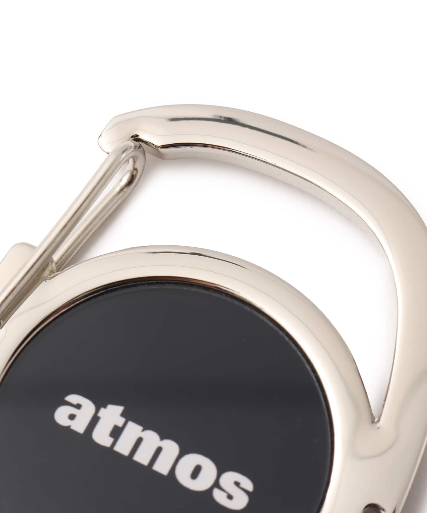 atmos Logo Carabiner BLACKの画像