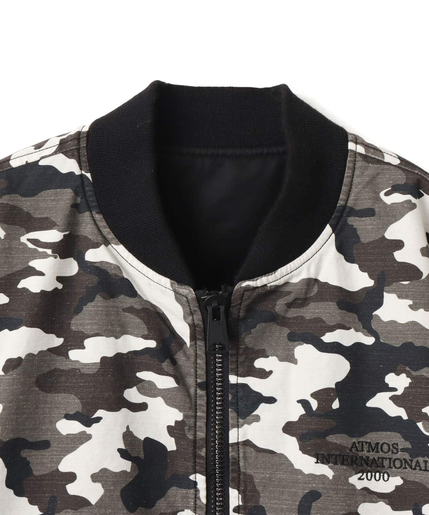 atmos Reversible Flight Jacket BLACK CAMOUFLAGEの画像