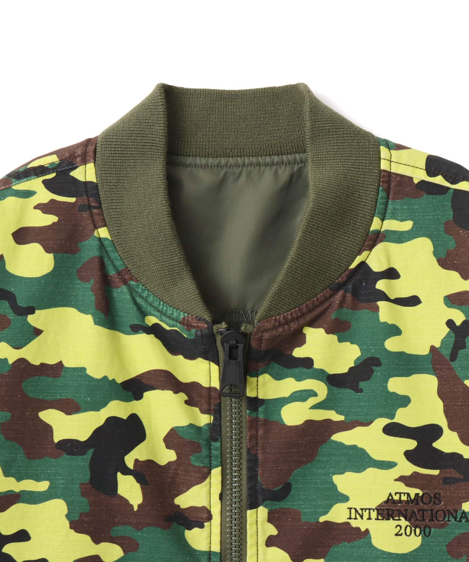 atmos Reversible Flight Jacket YELLOW CAMOUFLAGEの画像