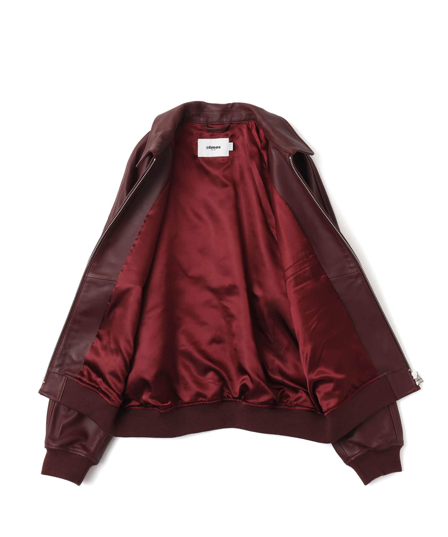 atmos Sheep Leather Jacket BURGUNDYの画像
