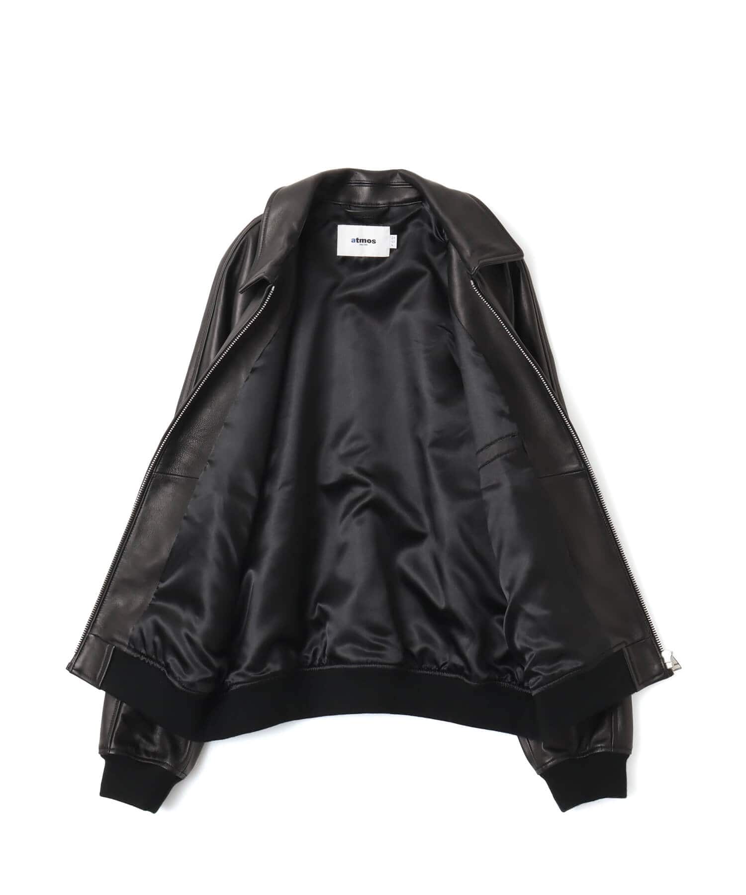 atmos Sheep Leather Jacket BLACKの画像