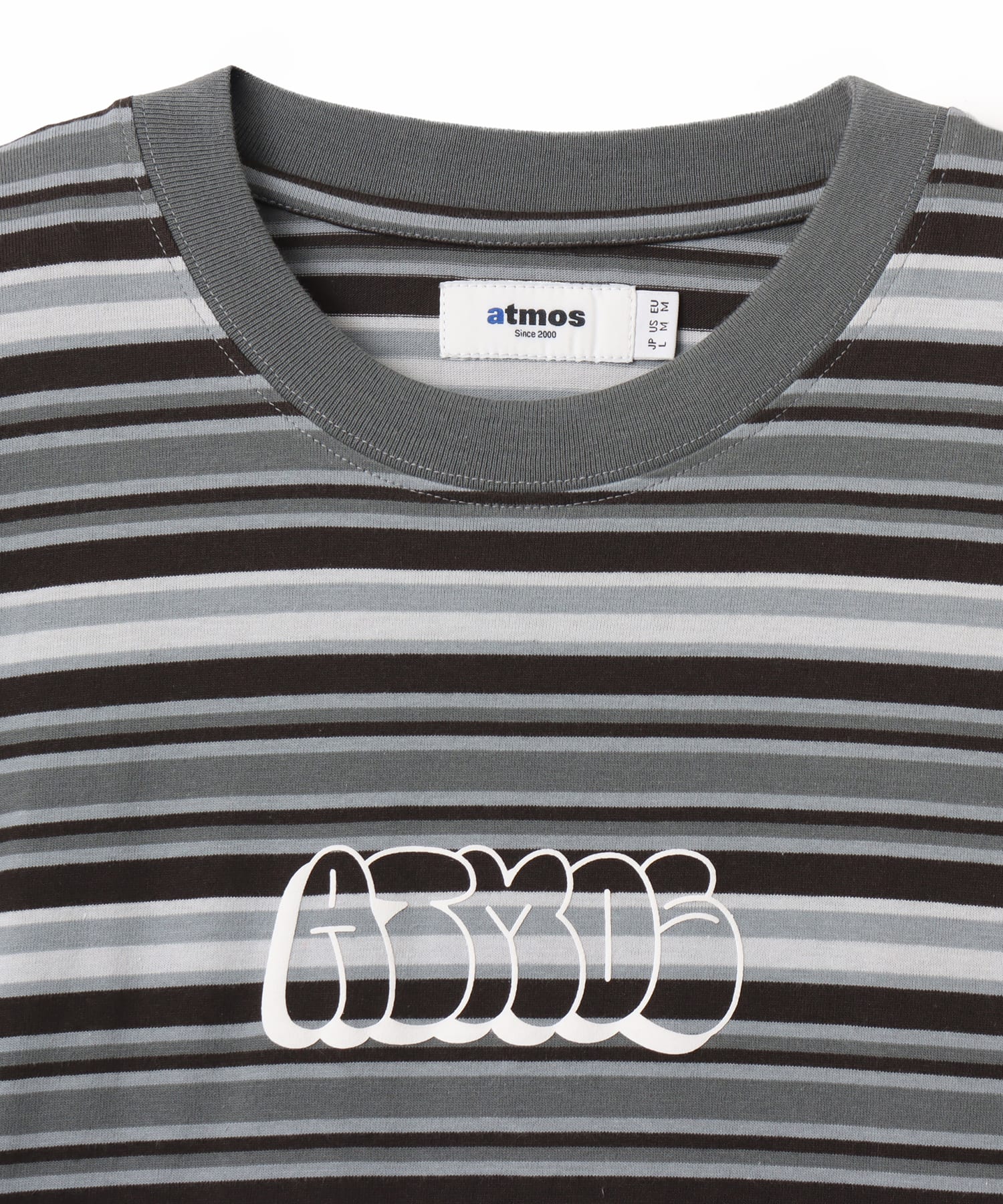 atmos Retro Colorway Border LS T-shirt BLACKの画像