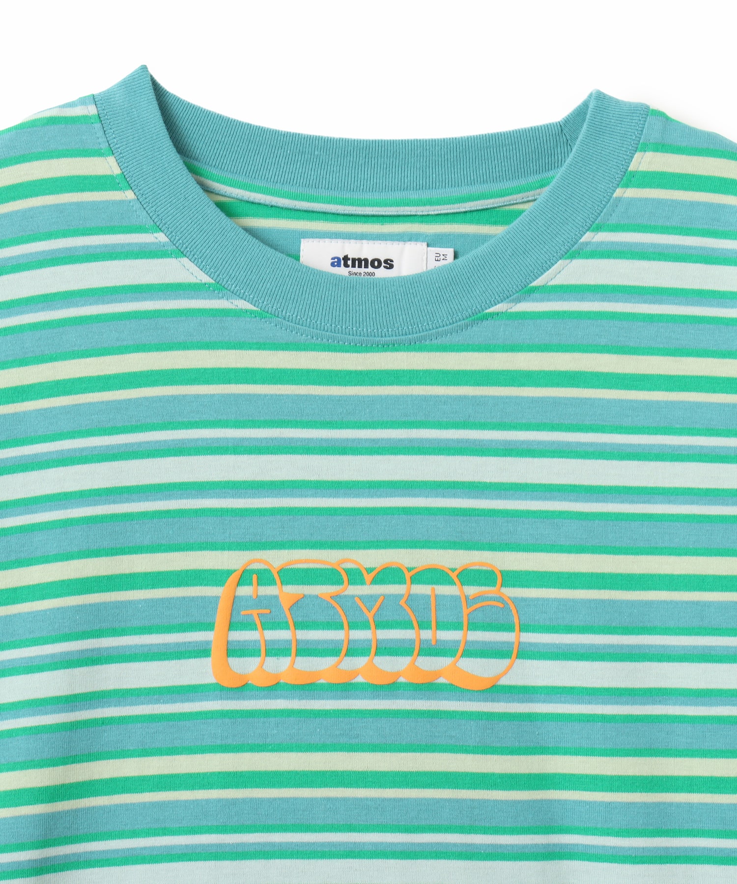 atmos Retro Colorway Border LS T-shirt GREENの画像