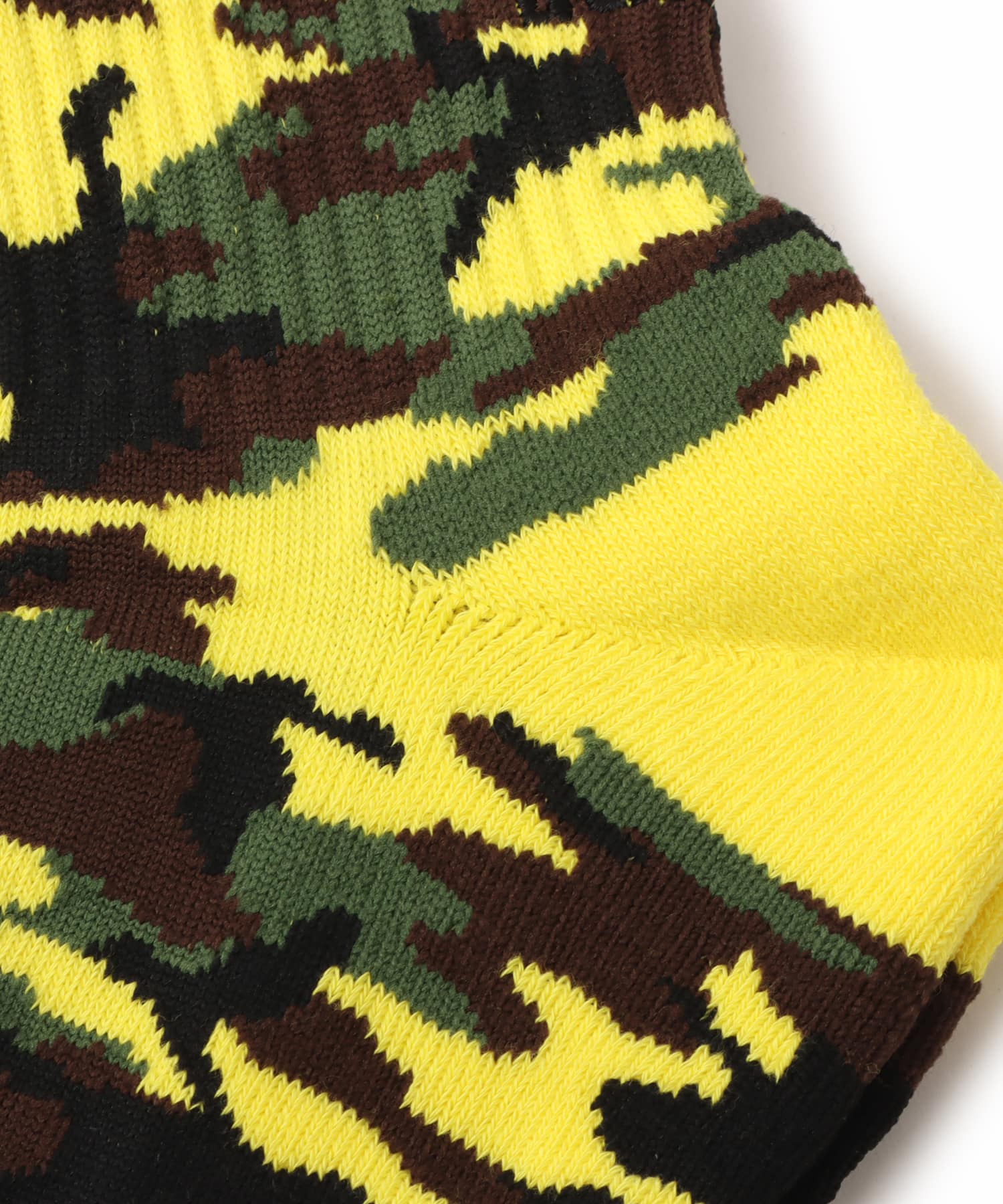 atmos Jacquard Camo Socks YELLOWCAMOUFLAGEの画像
