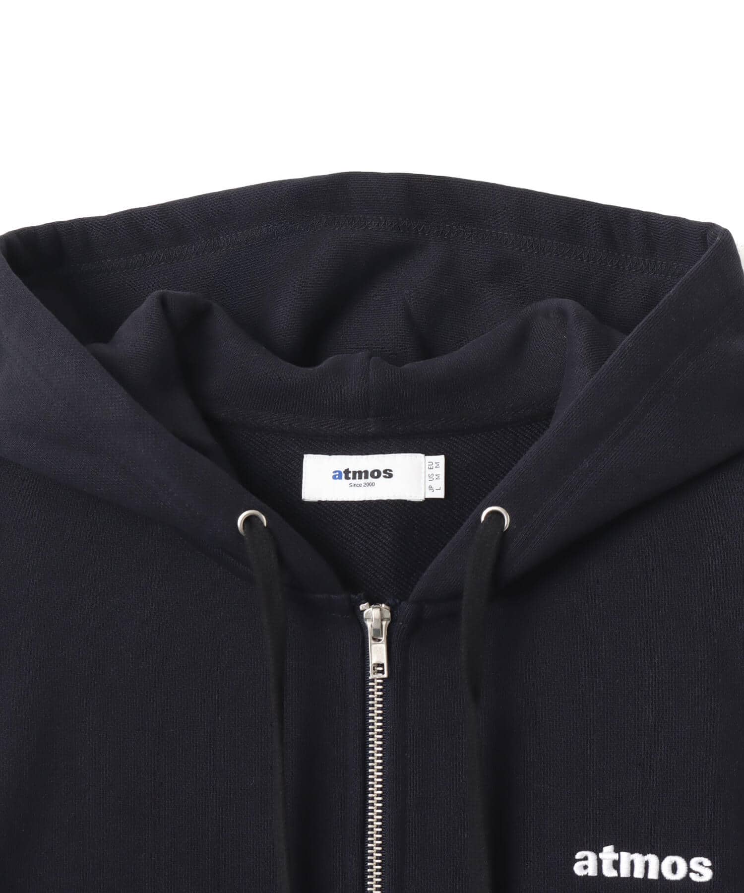 atmos Sakura Motif Zip-up Hooded Sweatshirt NAVYの画像