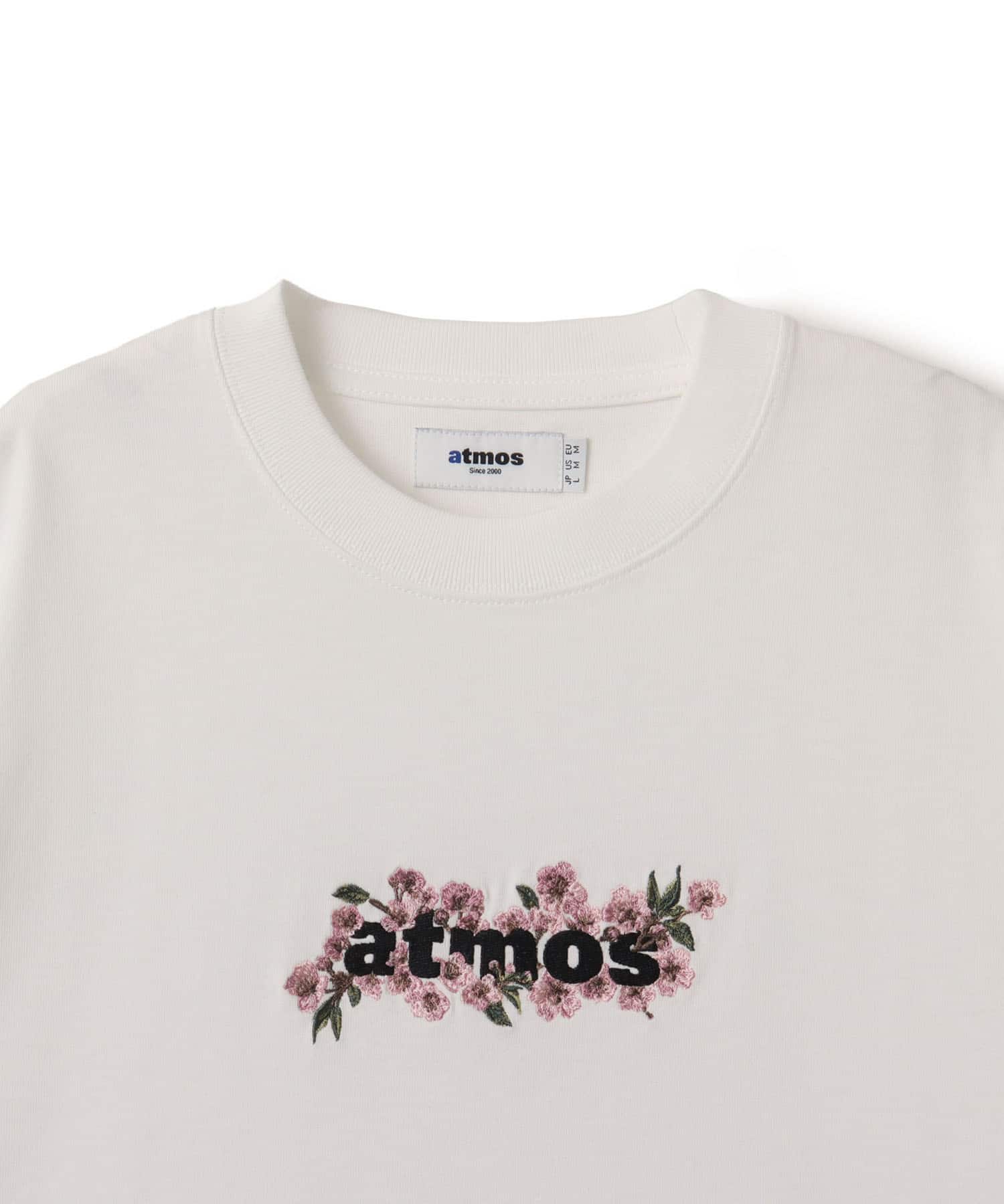 atmos Sakura Motif T-shirt WHITEの画像
